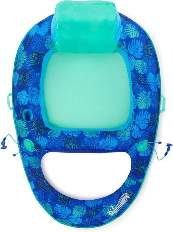 SwimWays Elite Spring Float Recliner Pool Lounge Chair - Image 4